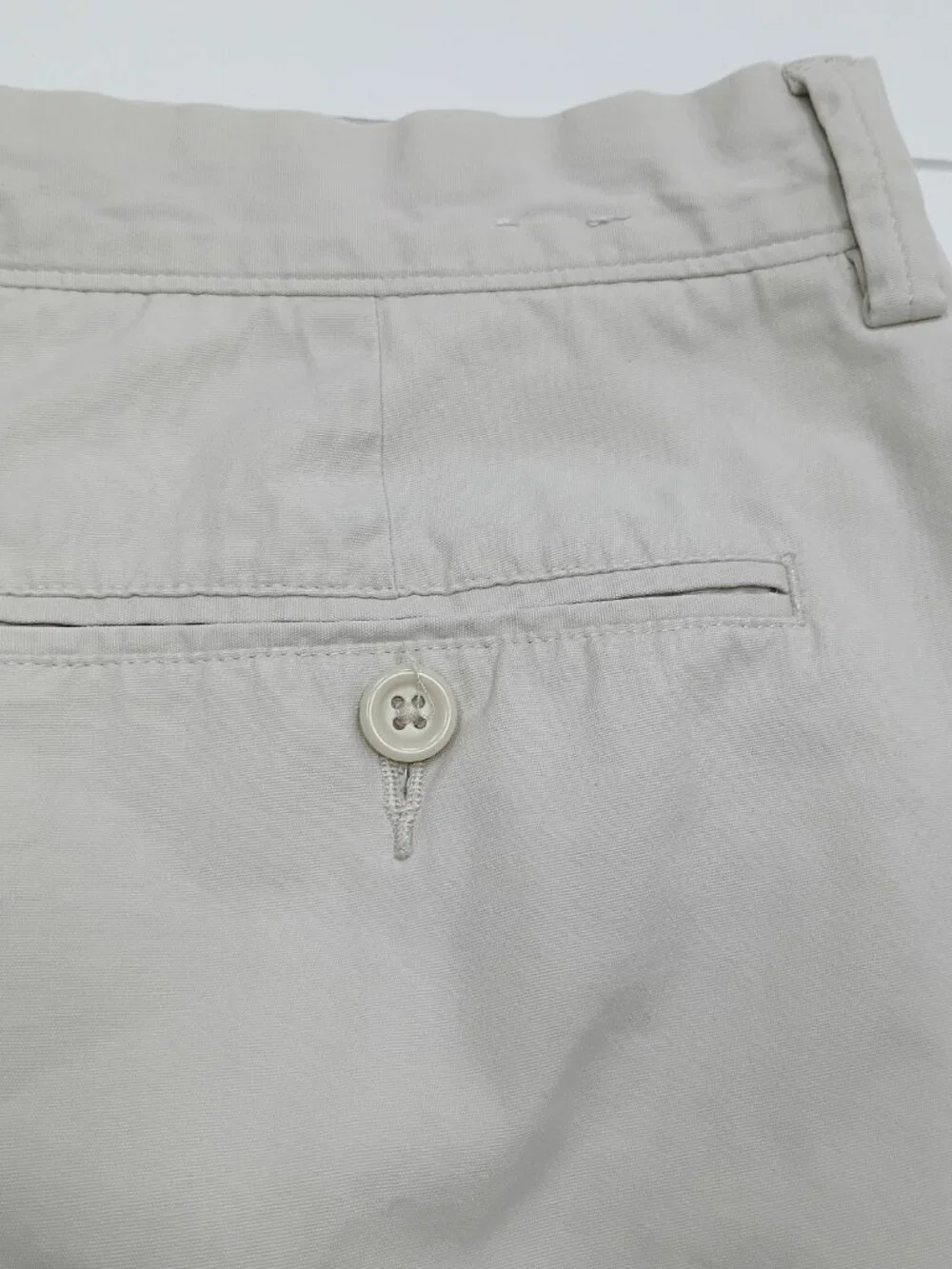 J.Crew Rivington Chino Shorts Mens 35 Khaki Flat Front Preppy Classic Cotton